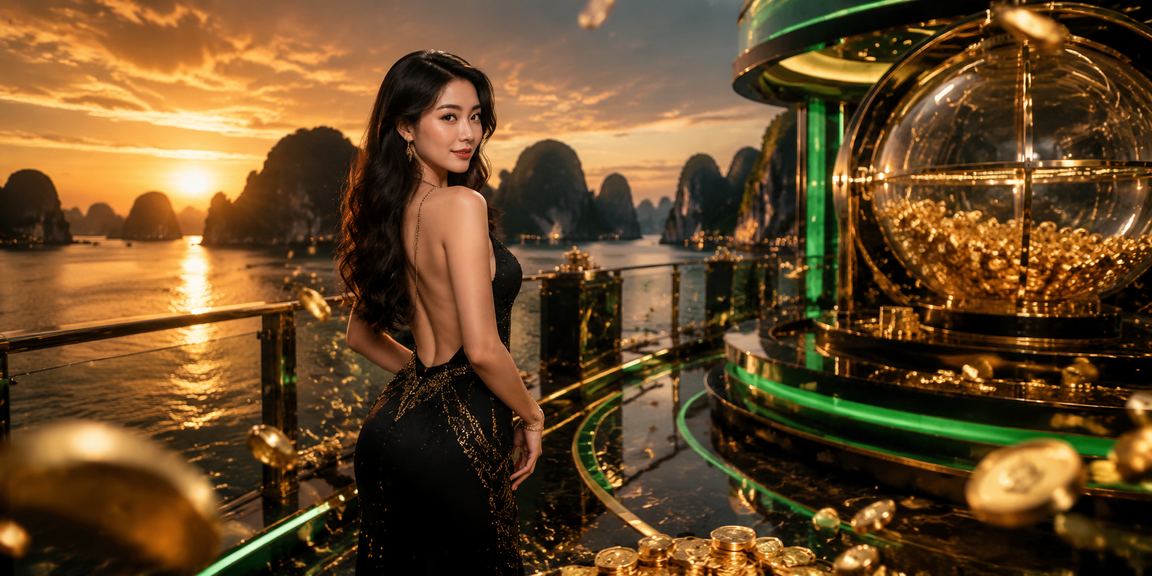 Khung cảnh sân bay Hạ Long và chương trình tiền thưởng xổ số